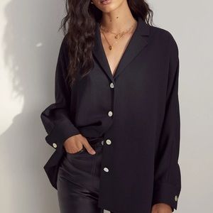 Aritzia Wilfred Freeform Flowy Button Up